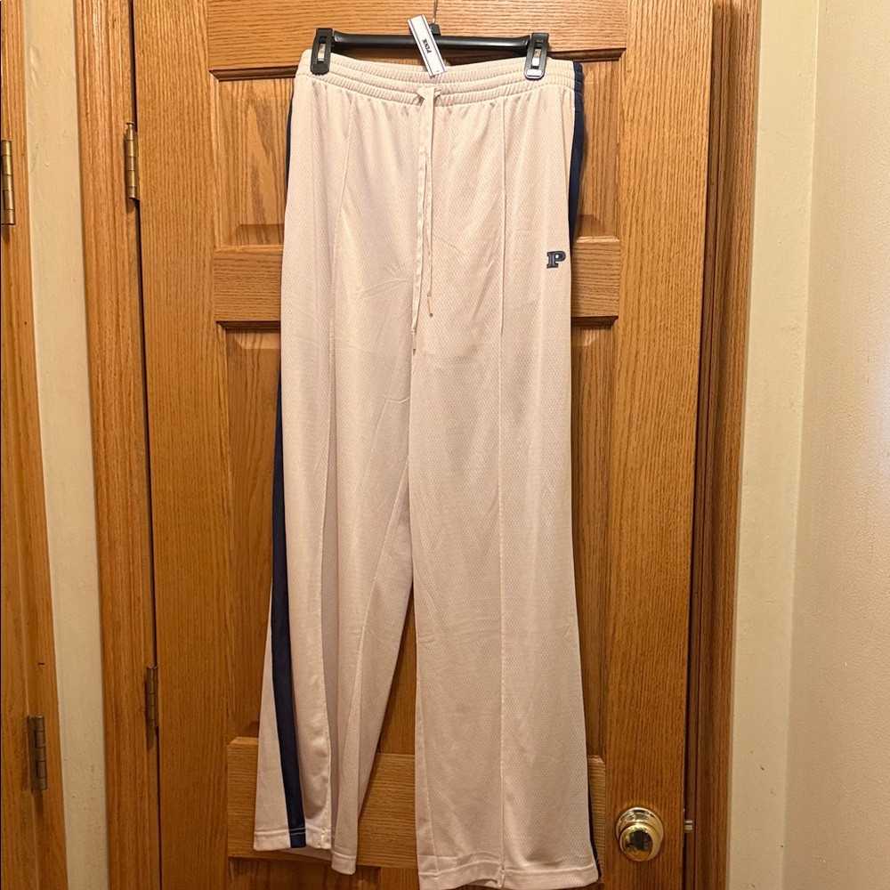 PINK Victoria's Secret Light Cream Track Pants